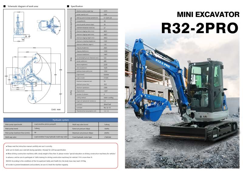 Mini excavator RIPPA R32 PRO