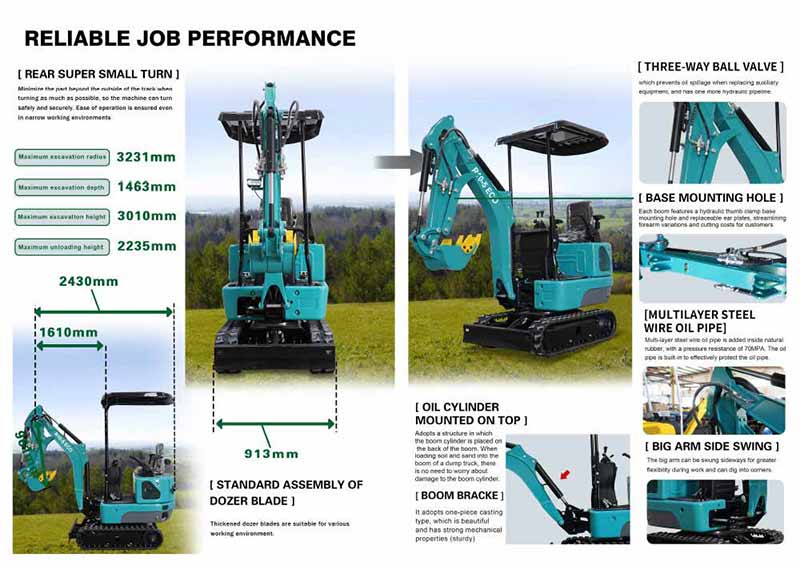 I will sell a mini excavator 1 ton inexpensively